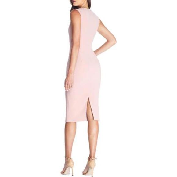 New Dress The Population Elle Sheath Dress In Blush Size XL $168 - Picture 2 of 10
